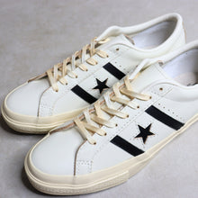 画像をギャラリービューアに読み込む, ンバース CONVERSE スニーカー スター&amp;バーズ US レザー STAR&amp;BARS US LEATHER ホワイト/ブラック 1SD903【GIOF】
